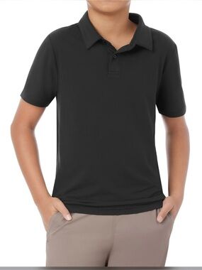 Chaps Kids Black Polo Shirt